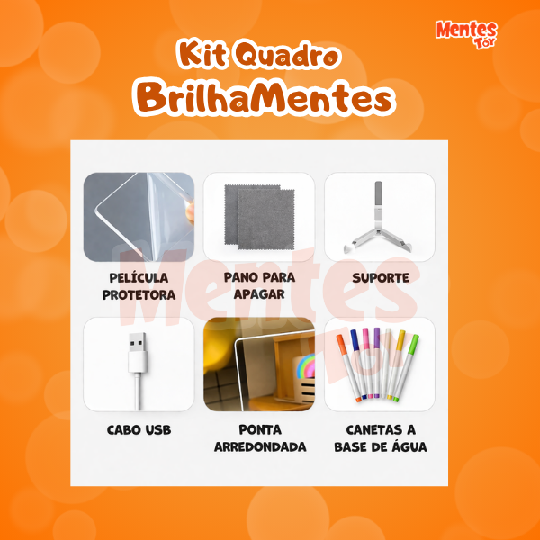 Quadro BrilhaMentes LED - Estimula os traços.