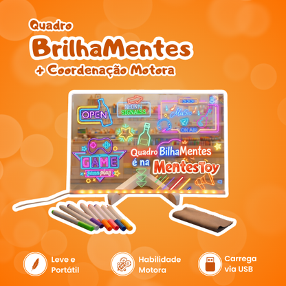 Quadro BrilhaMentes LED - Estimula os traços.