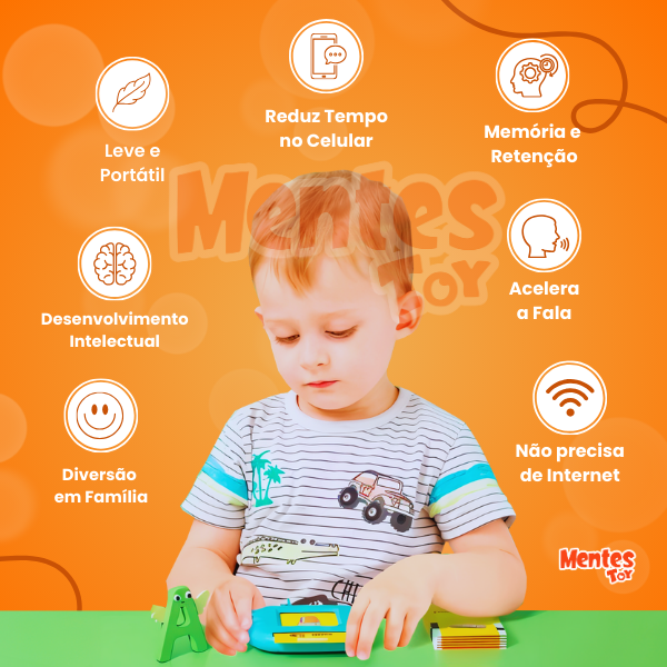 Tablet MentesTalk - Aprenda Inglês 3x Mais Rápido