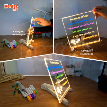 Quadro BrilhaMentes LED - Estimula os traços.
